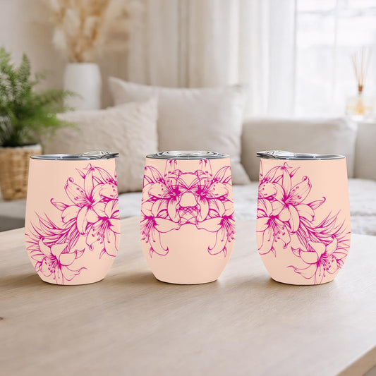 Aloha Gift Set – Hawaiian Floral Greeting Cards (Set of 5) + Matching Tumbler | Tropical Stationery Bundle | MoanaSina Creations