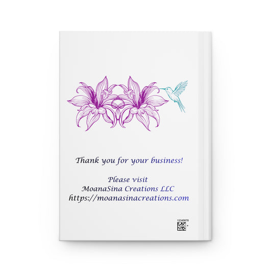 Tropical Floral Hardcover Journal β Etelani Hibiscus "Write It Downβ