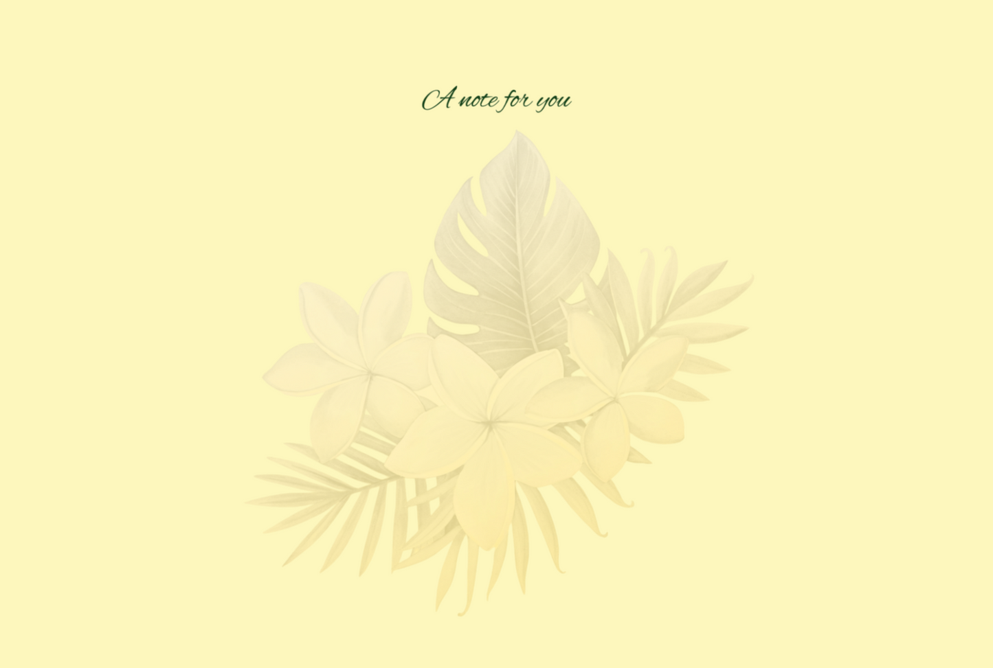 🌺 MoanaSina Creations | Plumeria Two-Sided Notecard Set – Yellow Pacific Island Design (Set of 10)