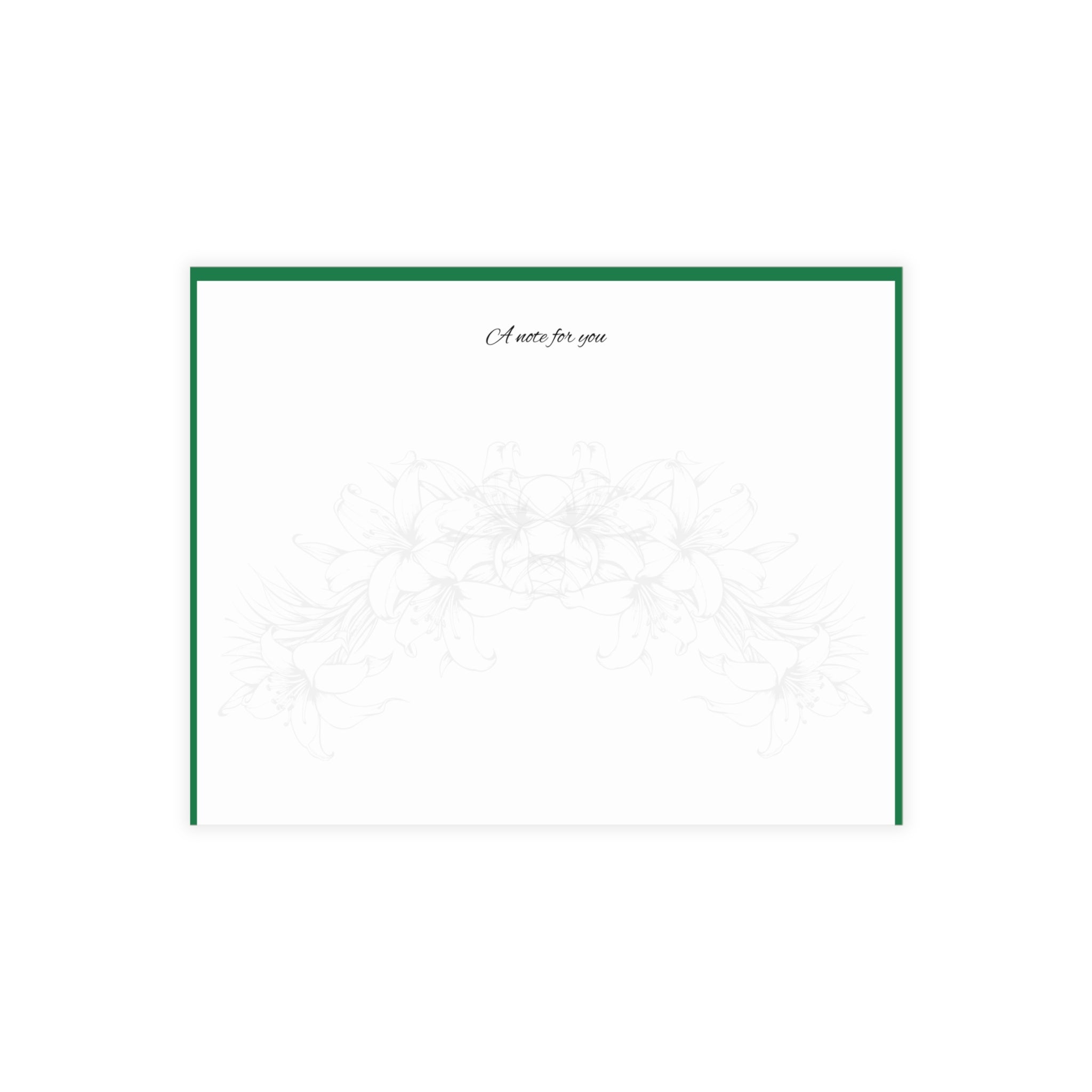 Aloha Note Cards with Envelopes (Green)