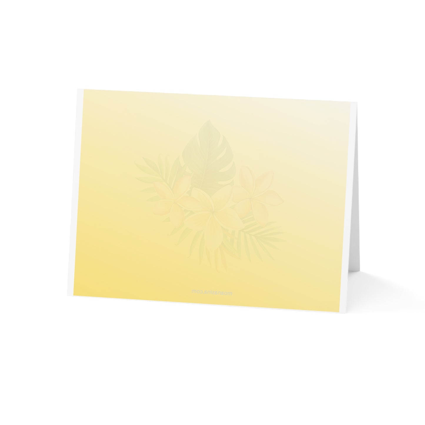 Beauty of Polynesian Tumbler (12-oz) and Set of 10 Plumeria Two-sided design notecards with Envelopes
