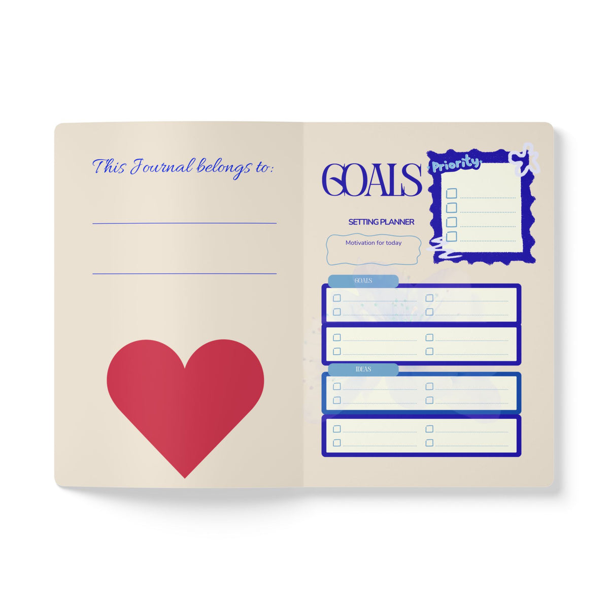 Follow the Sun Floral Cross Prayer Journal — A Journal for Thoughts, Prayers, and Words