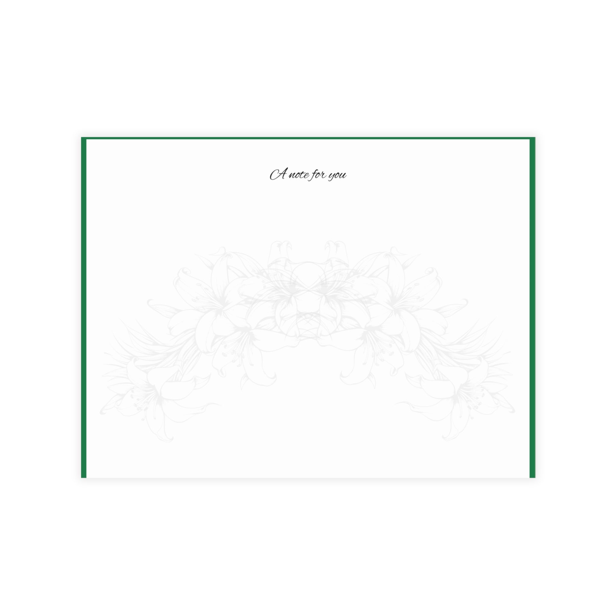 Aloha Note Cards with Envelopes (Green)