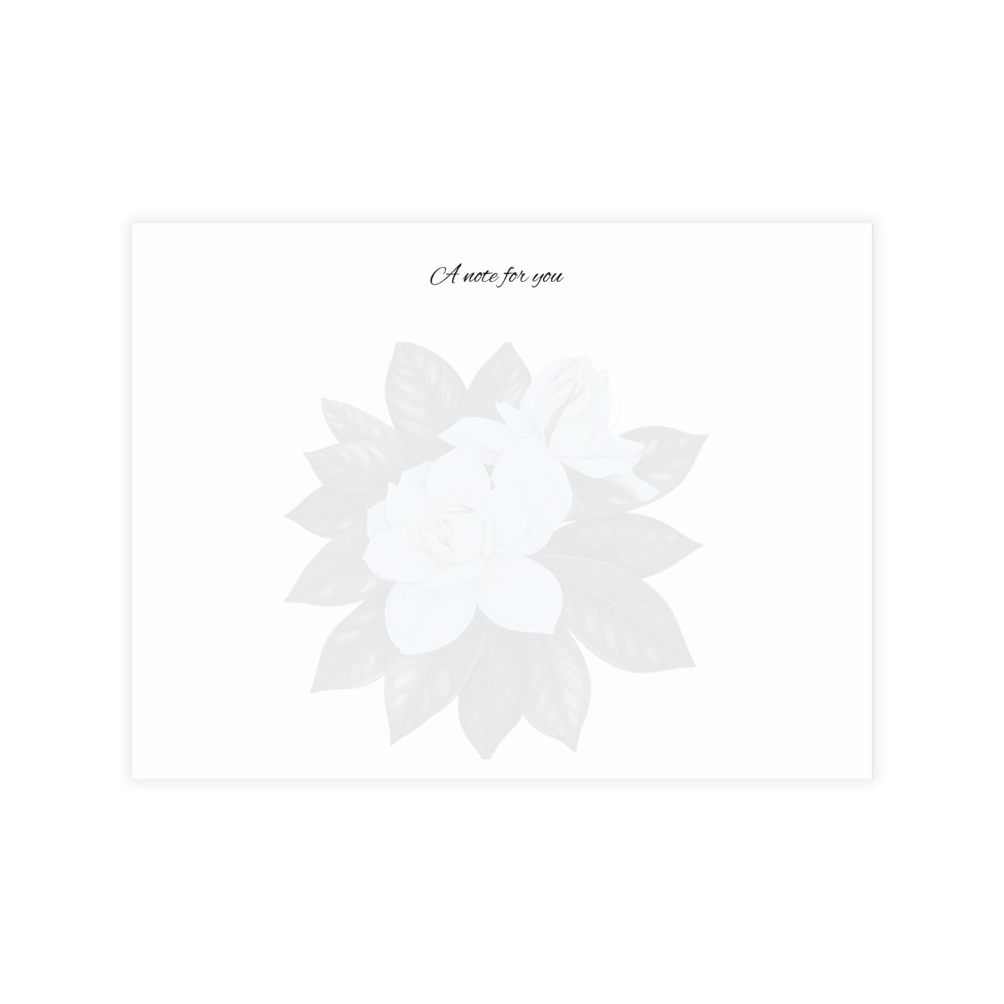 Talofa Lava Gardenia Postcards – Tropical Samoan Greeting Cards | Elegant Pacific-Inspired Stationery by MoanaSina Creations