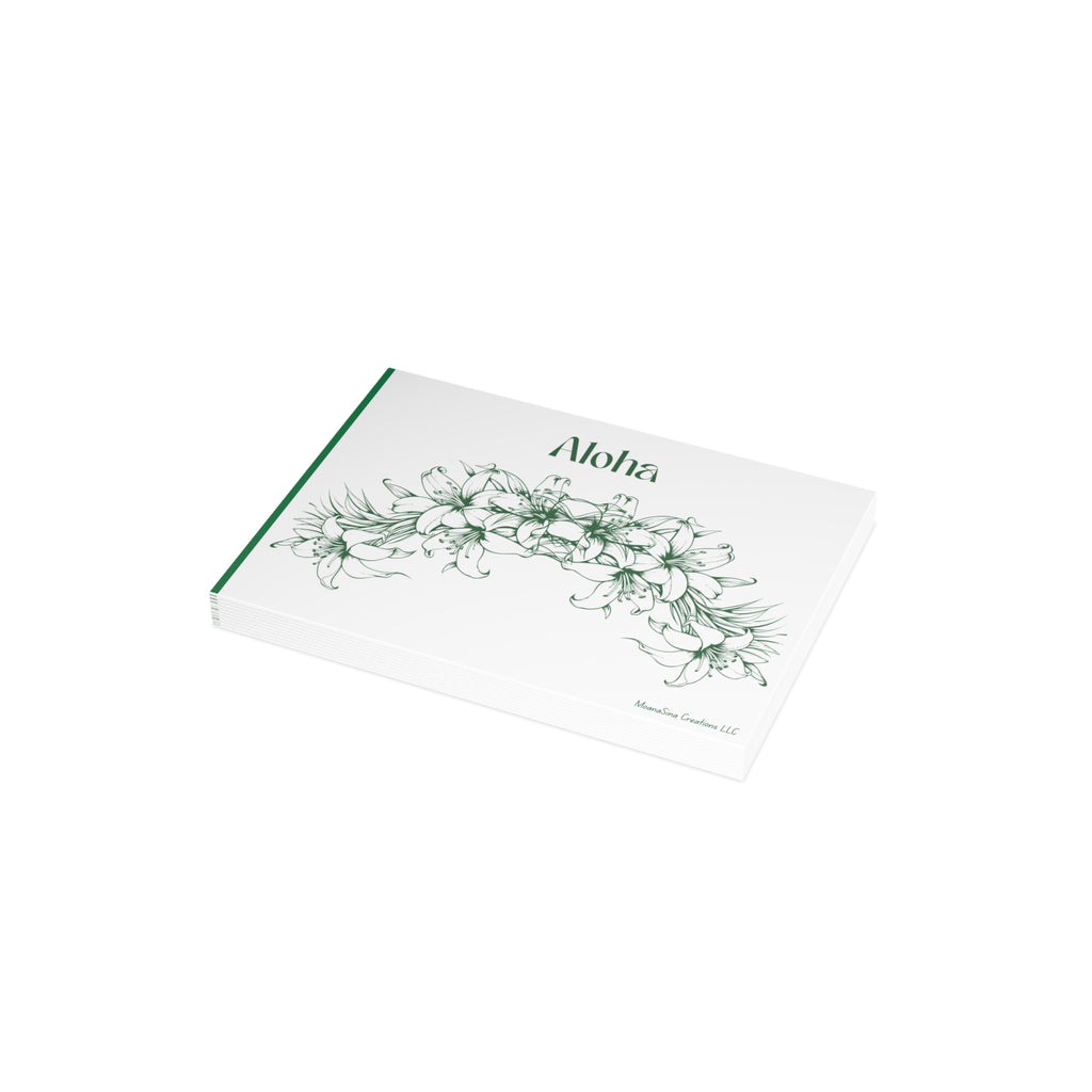 Aloha Note Cards with Envelopes (Green)