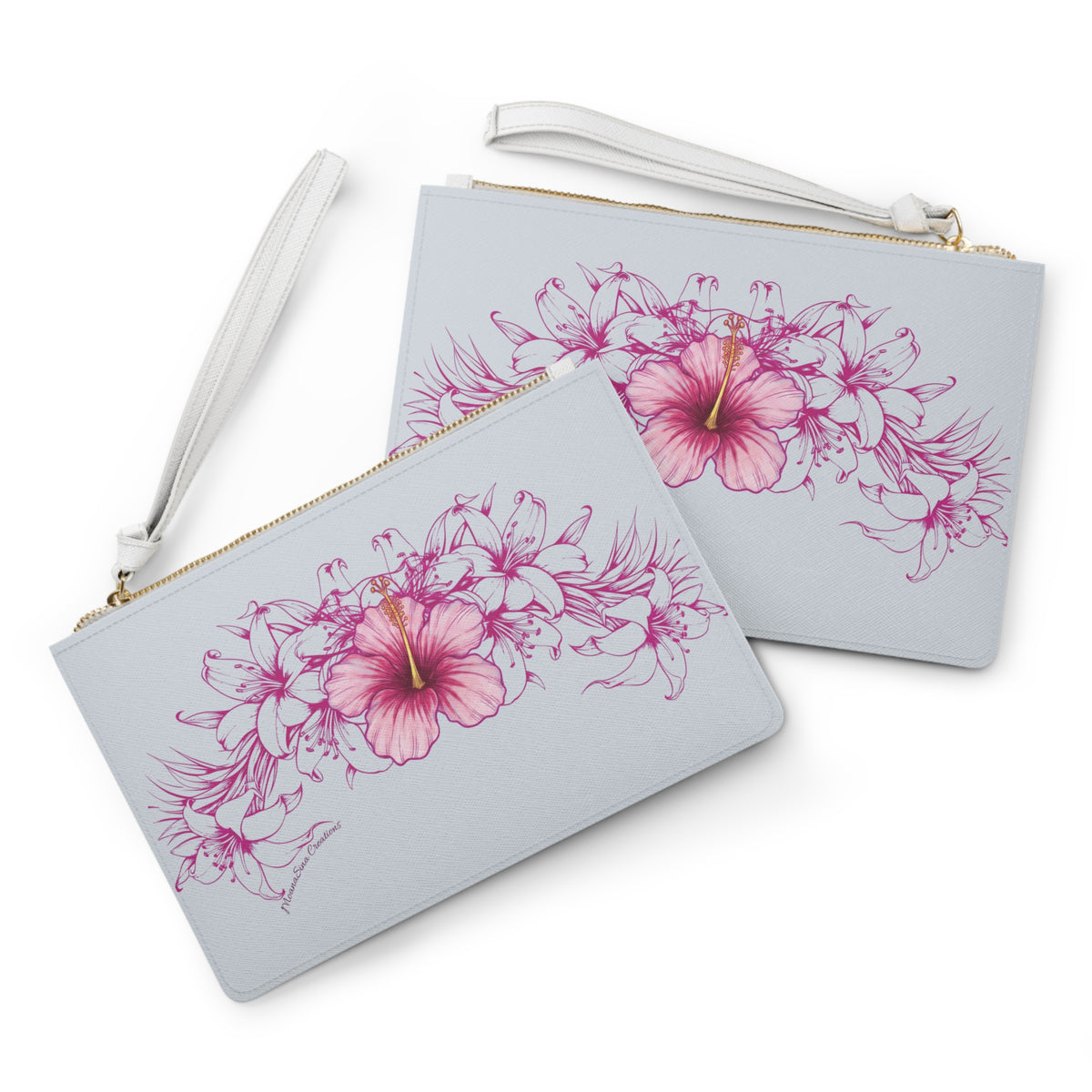 Lily Lei Clutch Bag | Original MoanaSina Creations Floral Wristlet