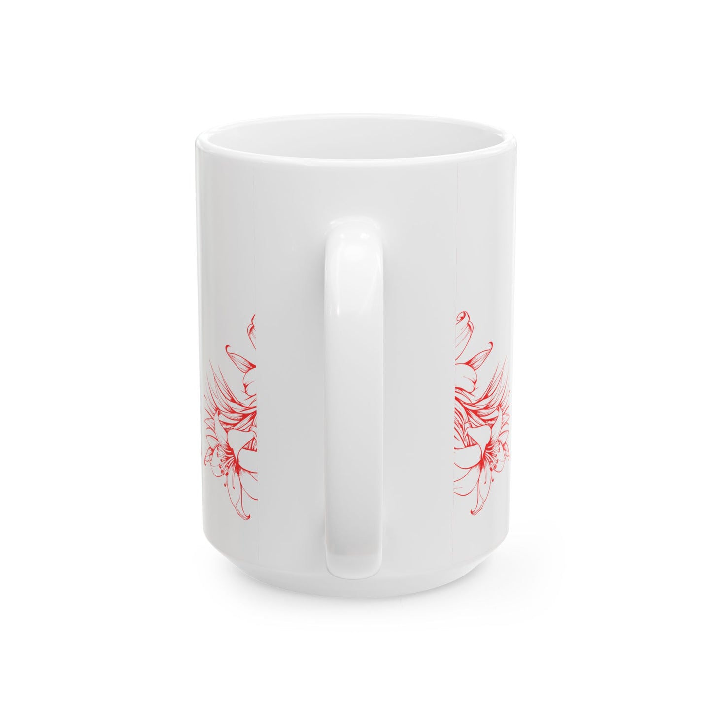 Talofa Floral Ceramic Mug | Polynesian Greeting Coffee Cup | Samoan Inspired Gift | 15oz Island Tea Mug