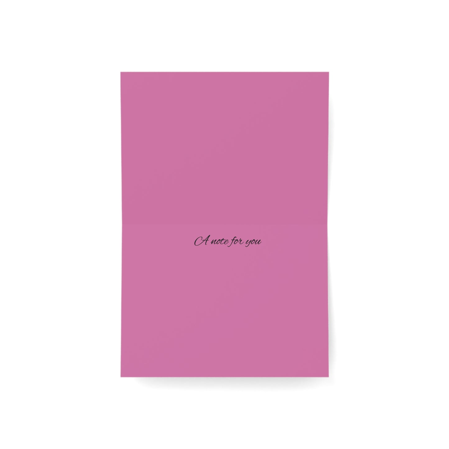 Aloha Floral Folded Greeting Cards Pink and Magenta — Set of 5 with Envelopes