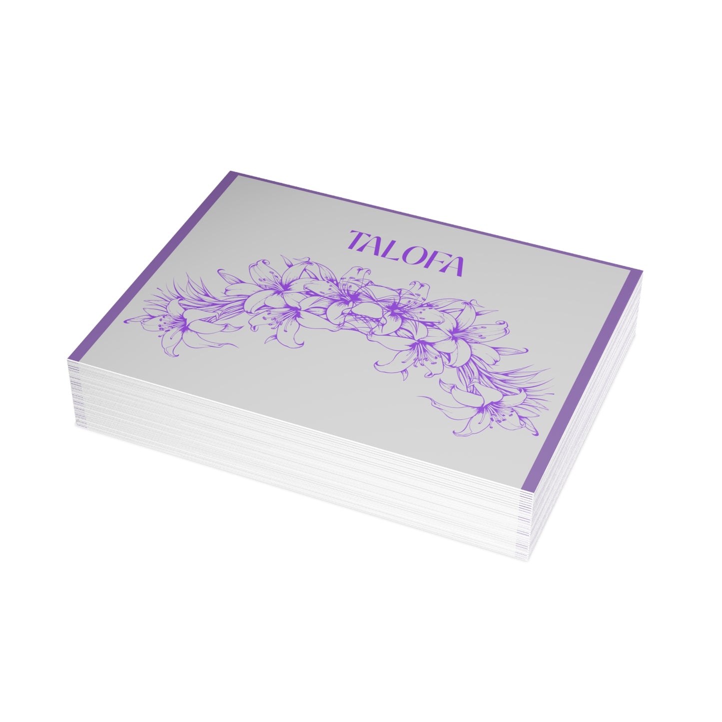Talofa Floral Greeting Card – Samoan Welcome Card Pack (10/30)