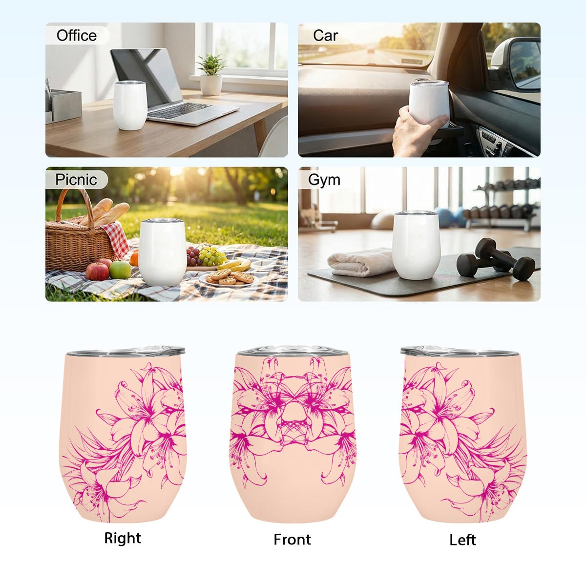 Sina Polynesian Heritage Tumbler Collection – (3 Colors) Island-inspired elegance for everyday functions