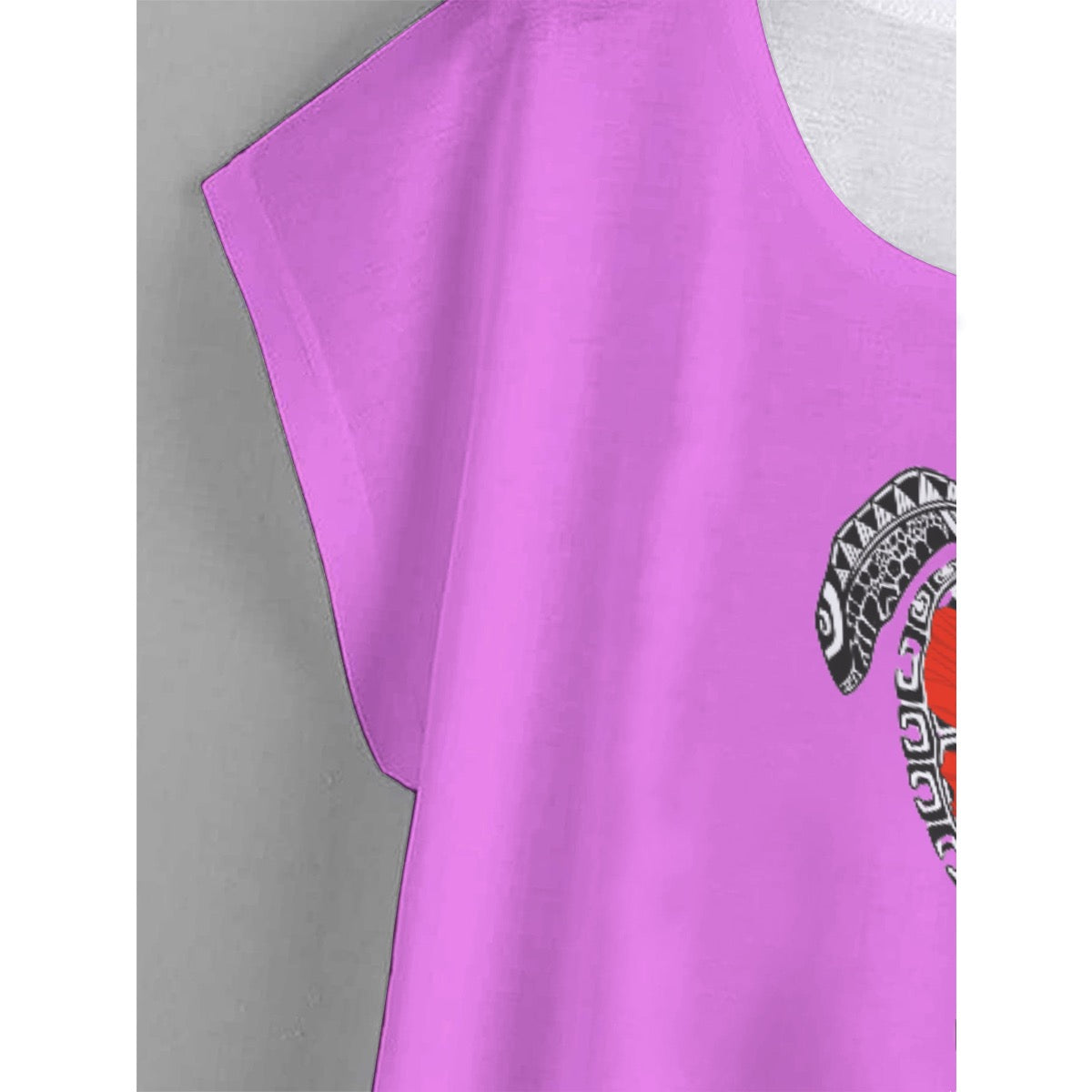 All-Over Print Women's Curved Hem T-shirt (Plus Size)