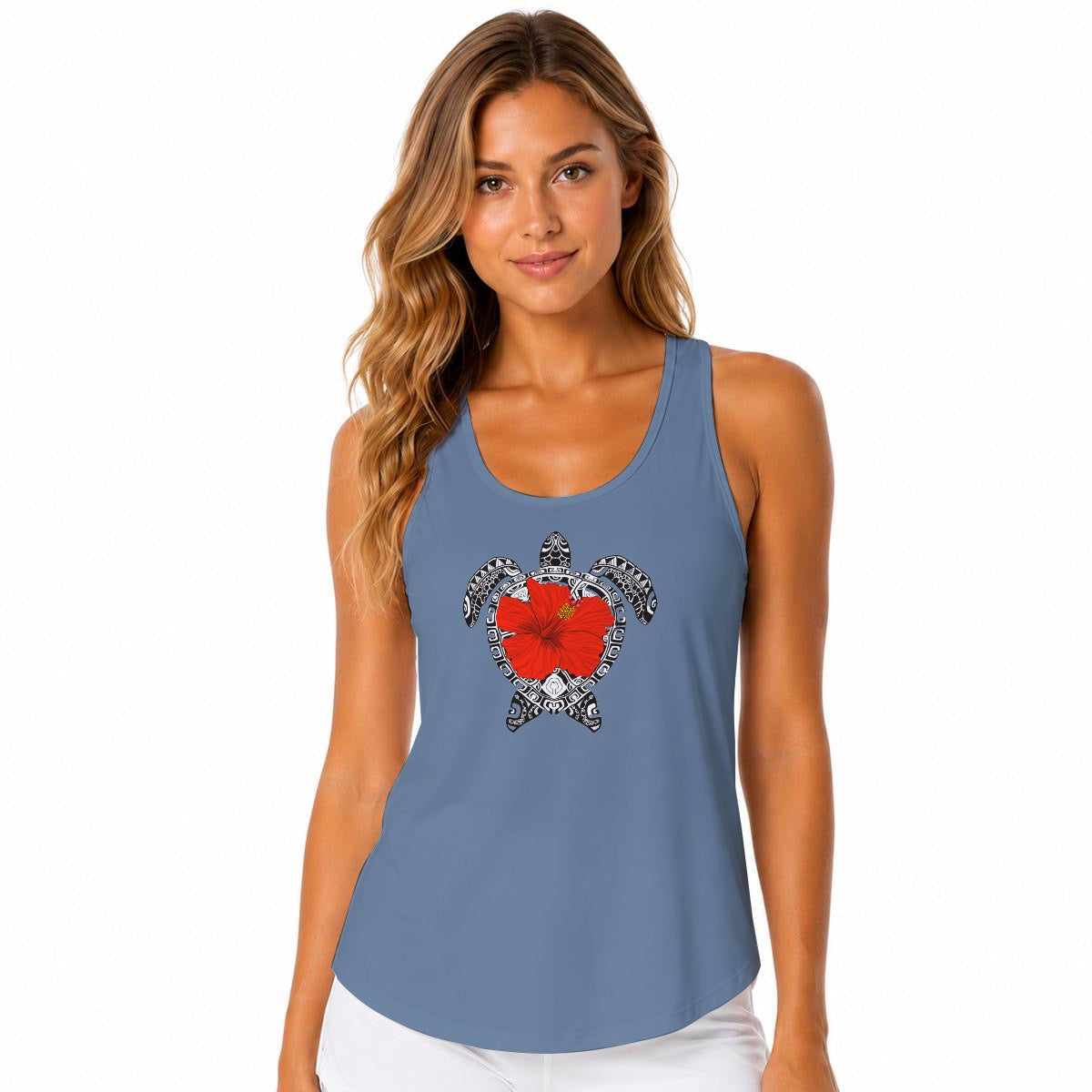 All-Over Print Women Built-in Bra Sports Tank Tops
