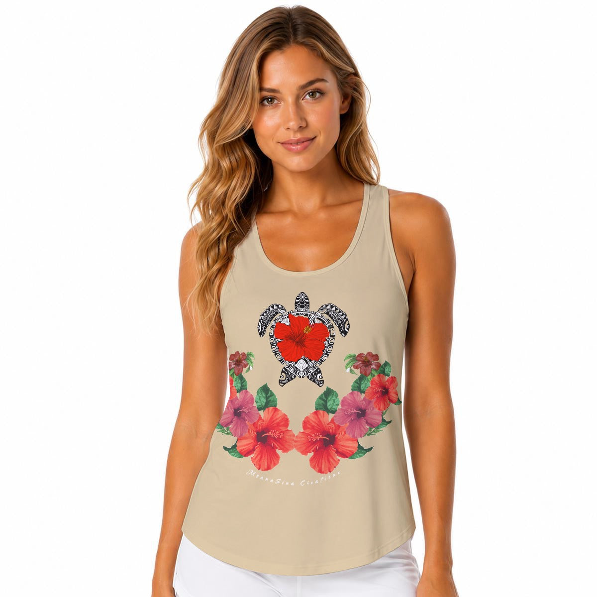 All-Over Print Women Built-in Bra Sports Tank Tops