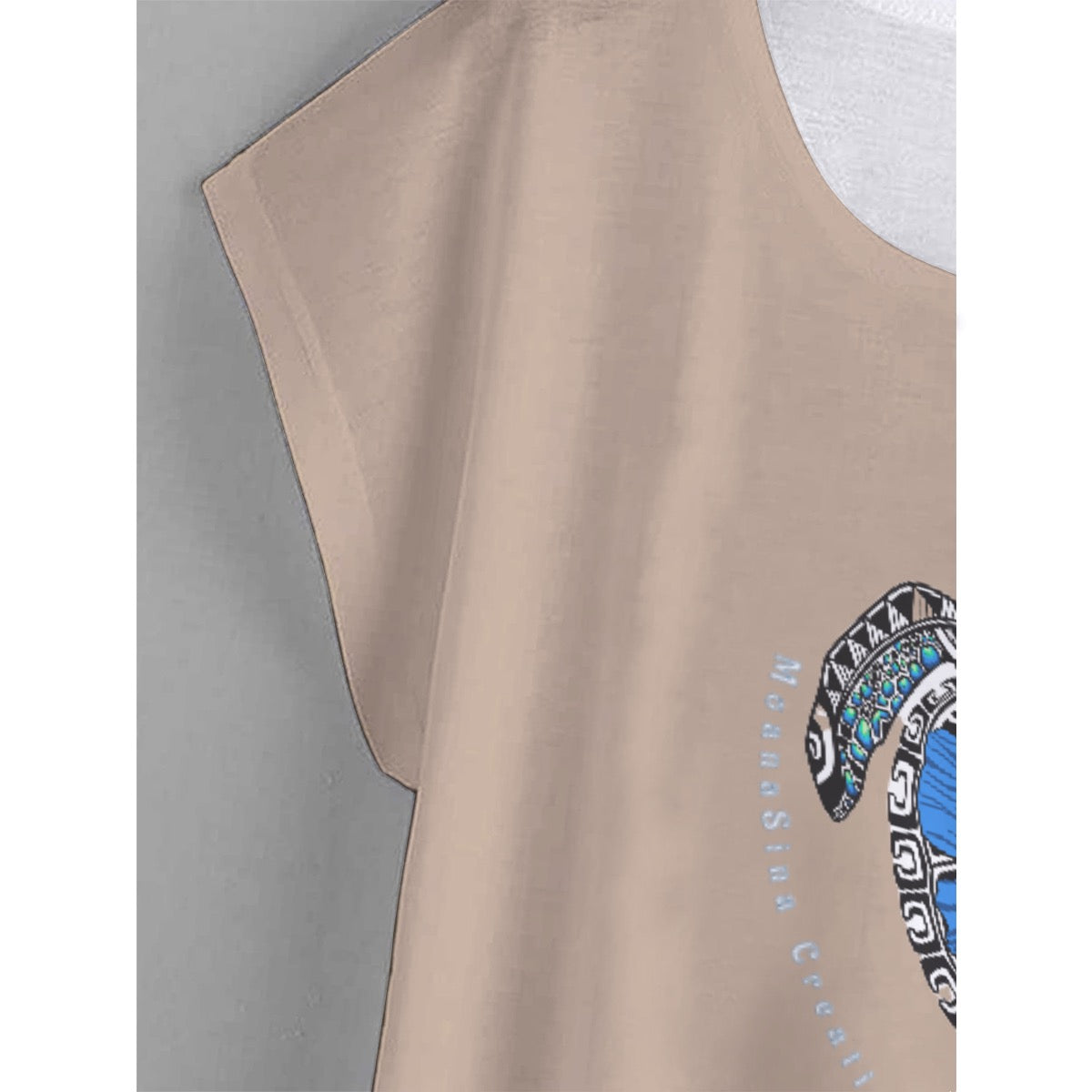 All-Over Print Women's Curved Hem T-shirt (Plus Size)