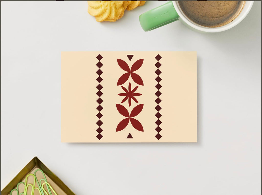 Notecards - Samoan Design (Siapo/Tapa) single sided