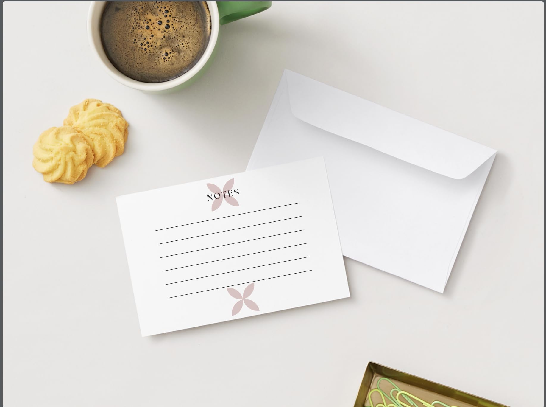 Custom-Designed Note Cards - Fualaau/Flower (set if 5 or 10 with envelopes)