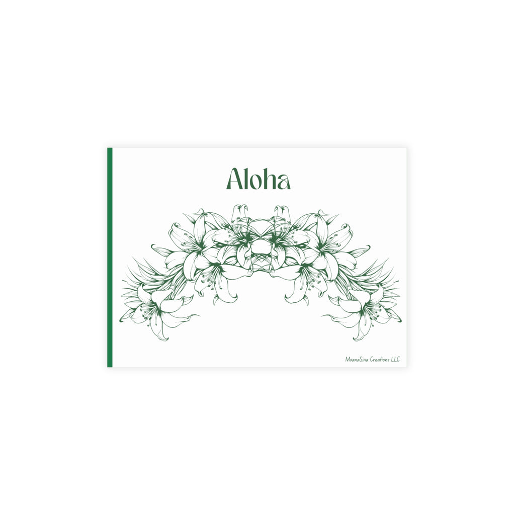 Aloha Note Cards with Envelopes (Green)