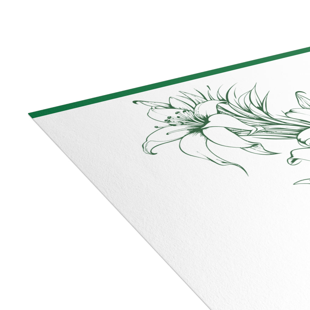 Aloha Note Cards with Envelopes (Green)