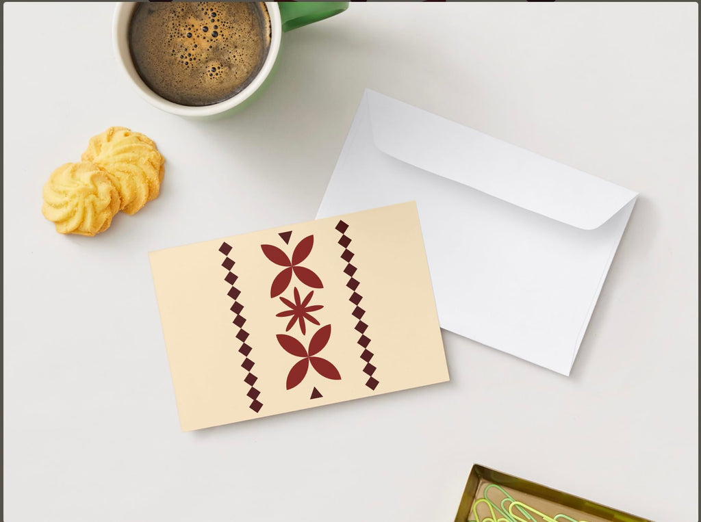 Notecards - Samoan Design (Siapo/Tapa) single sided