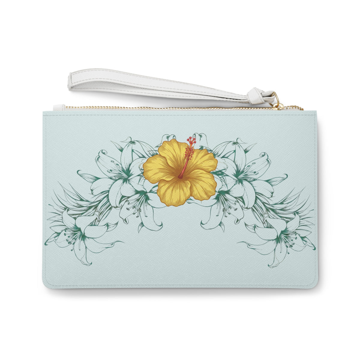 Lily Lei Clutch Bag | Original MoanaSina Creations Floral Wristlet