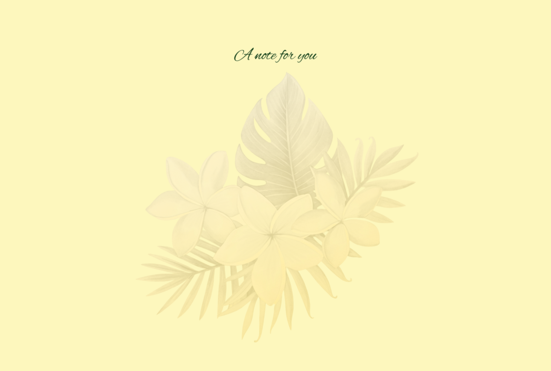 Plumeria Notecards - Yellow Pacific Island Design (Sets of 5 or 10)