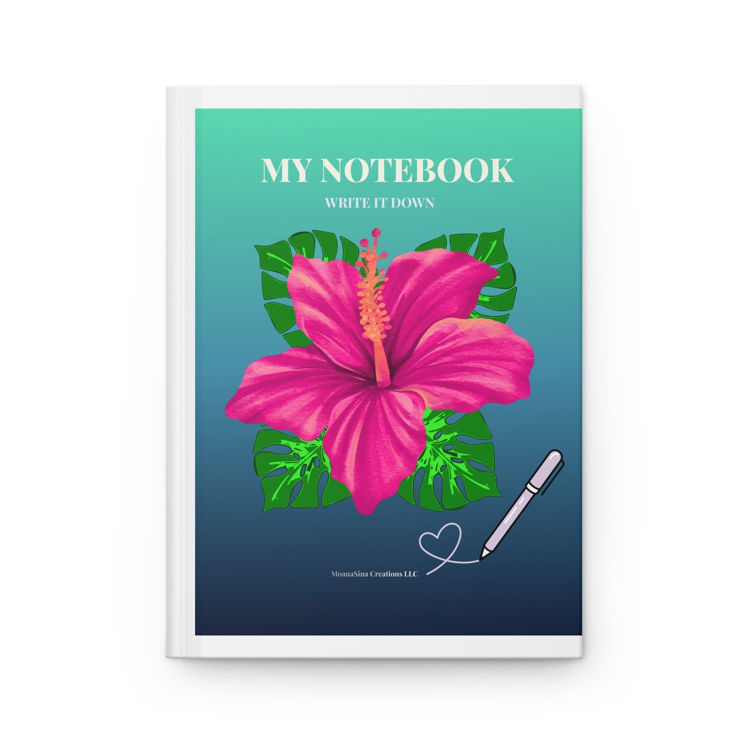 Tropical Floral Hardcover Journal – Etelani Hibiscus "Write It Down”