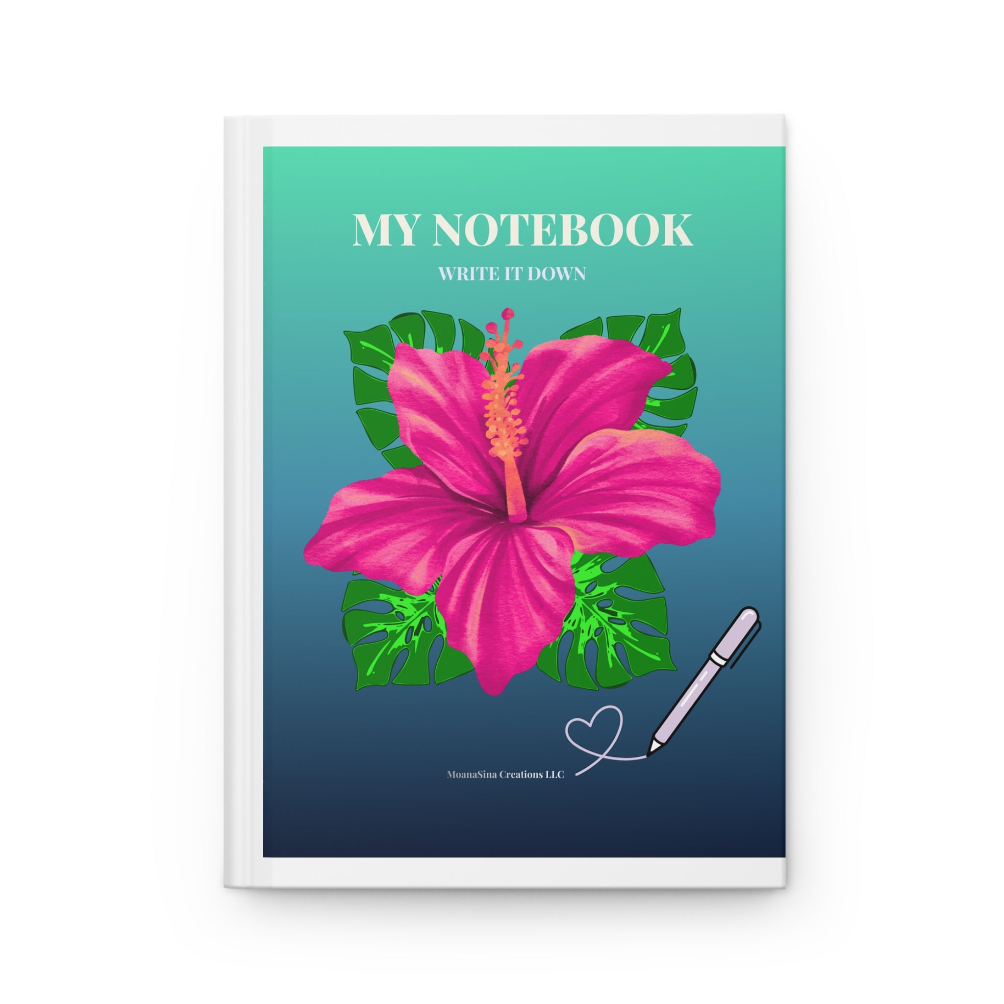 The Etelani Floral Hardcover Journal — My Notebook "Write It Down"