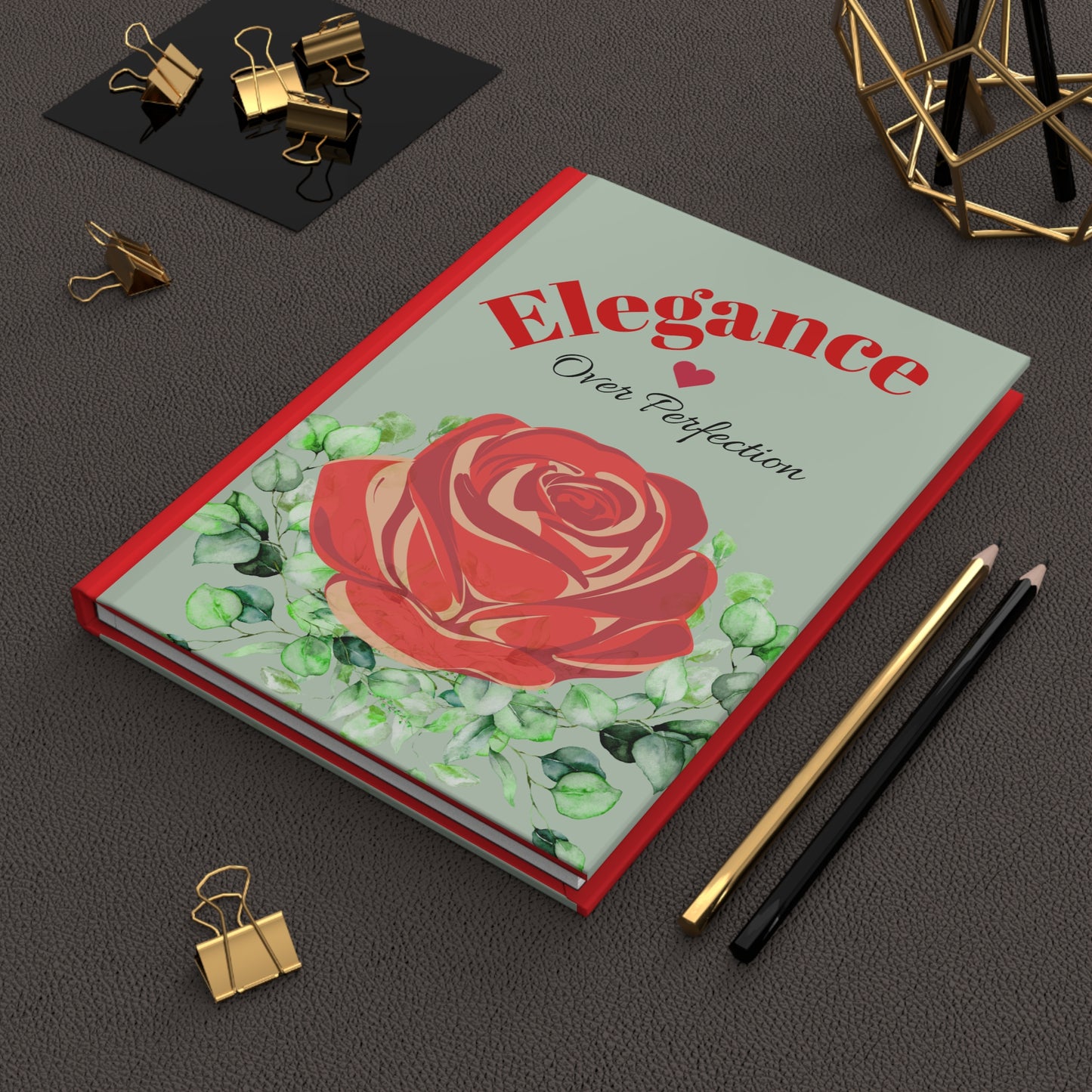 Rose Floral Hardcover Christina Journal - The Perfect Gift