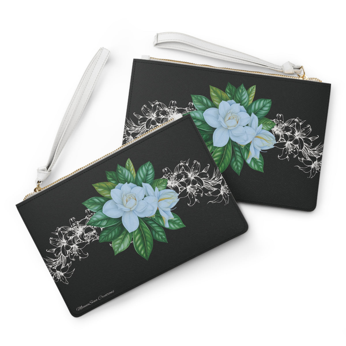 Lily Lei Clutch Bag | Original MoanaSina Creations Floral Wristlet