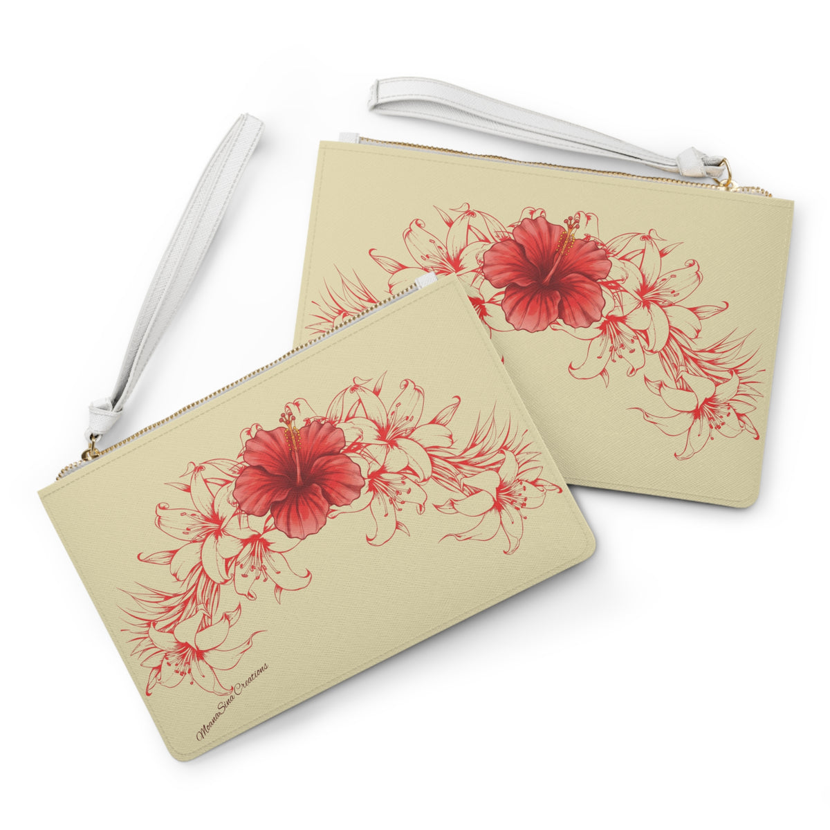 Lily Lei Clutch Bag | Original MoanaSina Creations Floral Wristlet