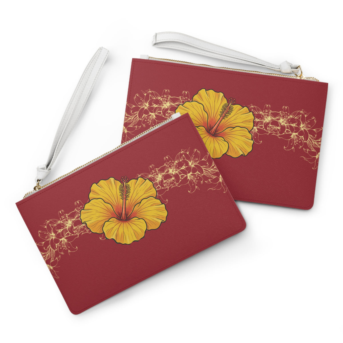 Lily Lei Clutch Bag | Original MoanaSina Creations Floral Wristlet