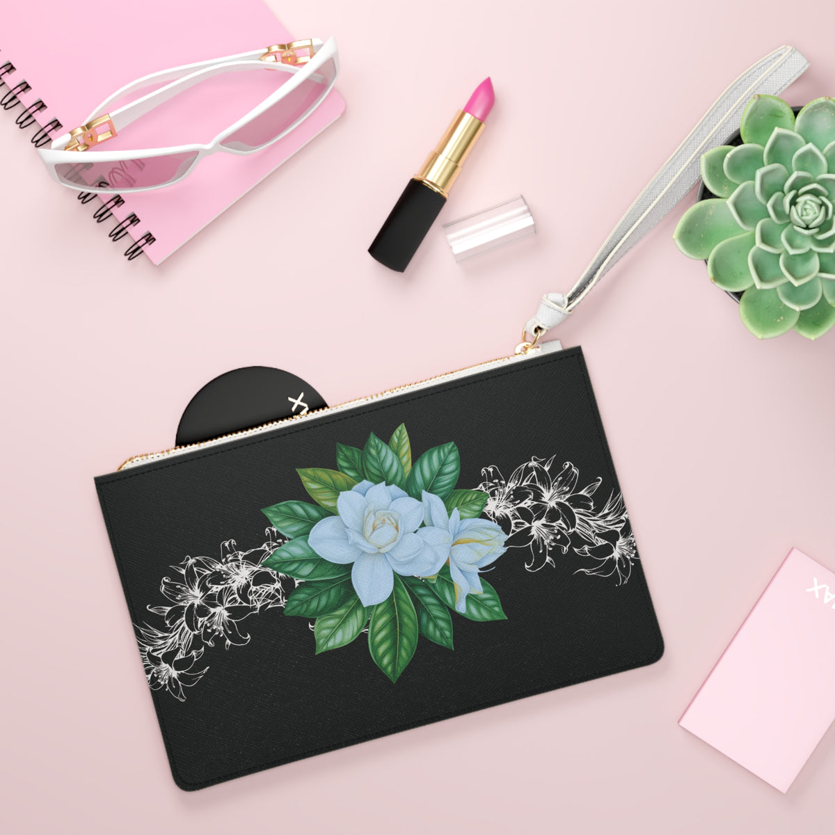 Lily Lei Clutch Bag | Original MoanaSina Creations Floral Wristlet