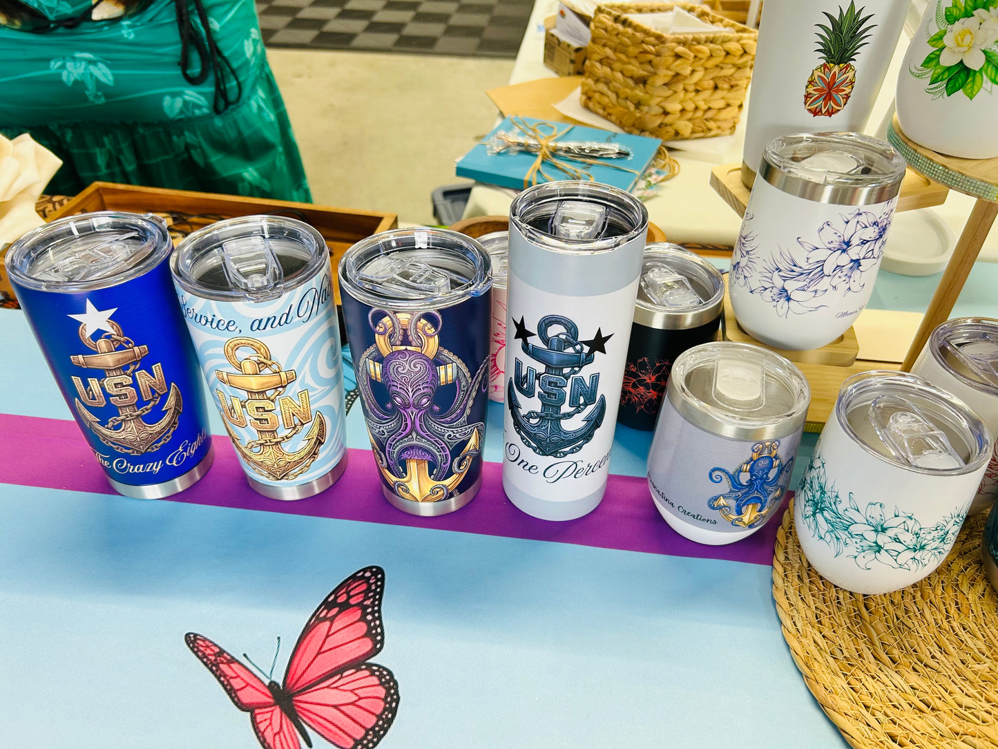 MoanaSina Chief Collection 20 oz Tumblers | U.S. Navy Chief, Senior Chief & Master Chief Inspired Stainless Steel Tumblers