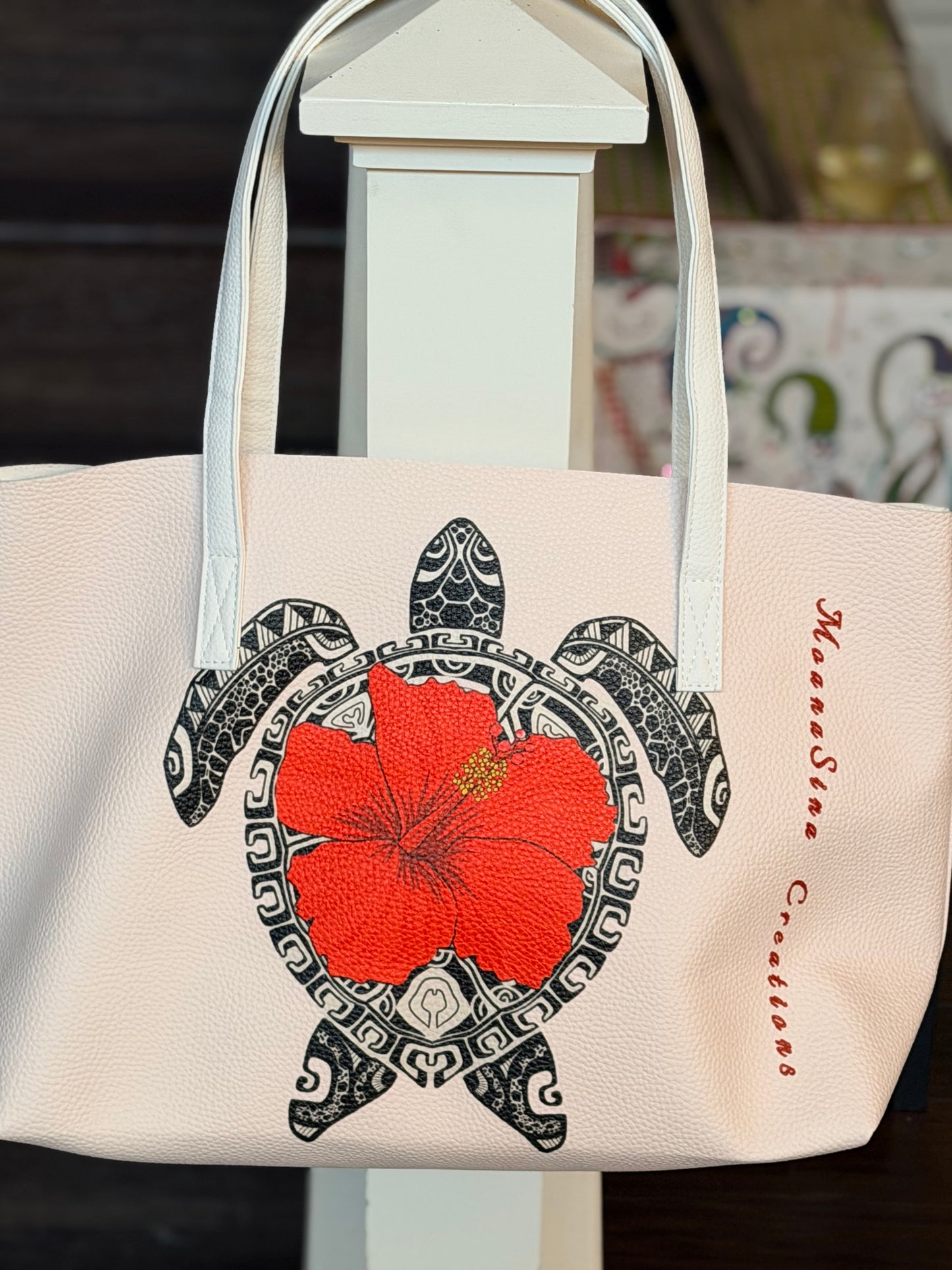 Sea Turtle Laumei Heritage Premium Shoulder Bag - Tatau Design Collection