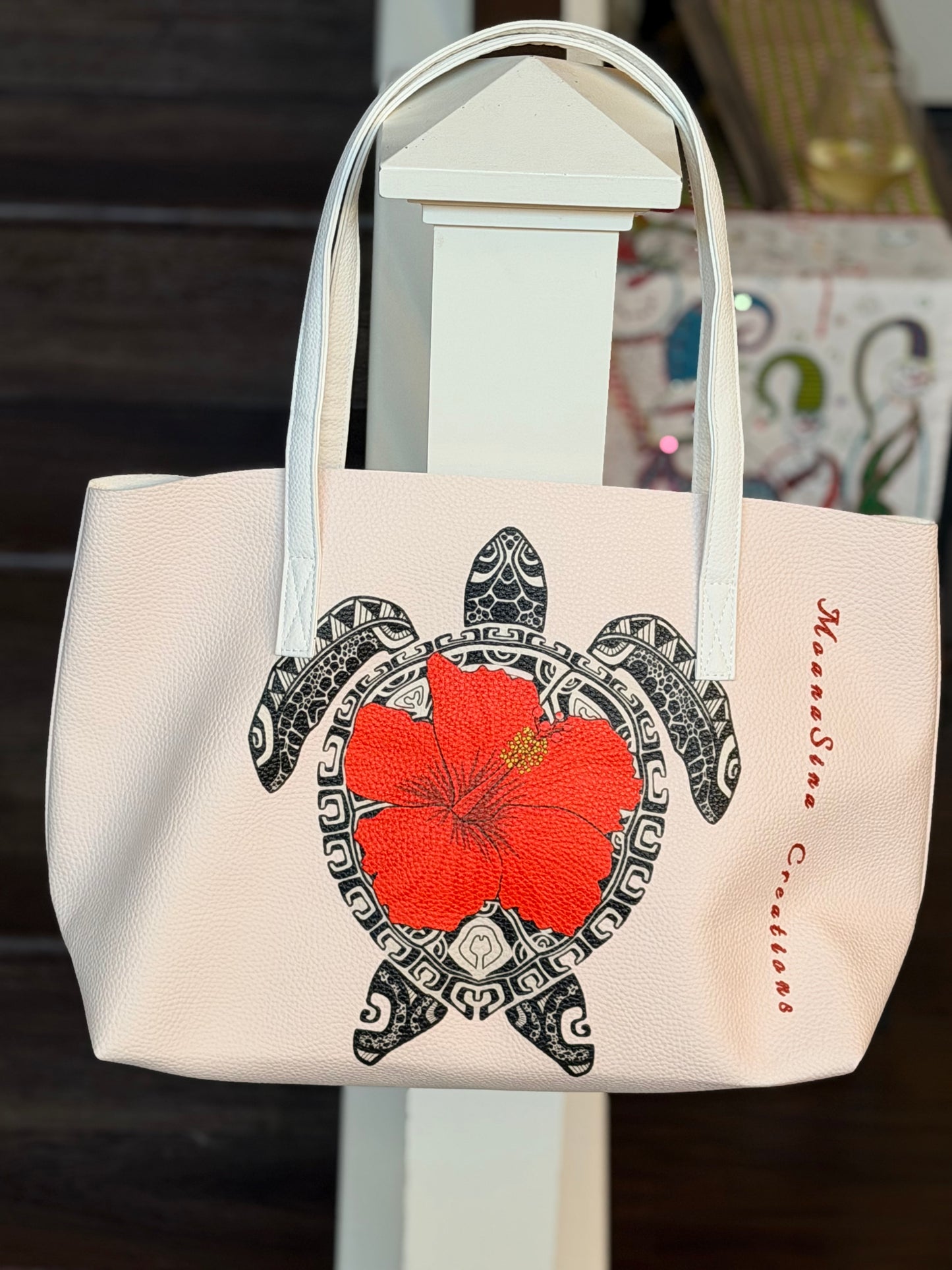 Sea Turtle Laumei Heritage Premium Shoulder Bag - Tatau Design Collection