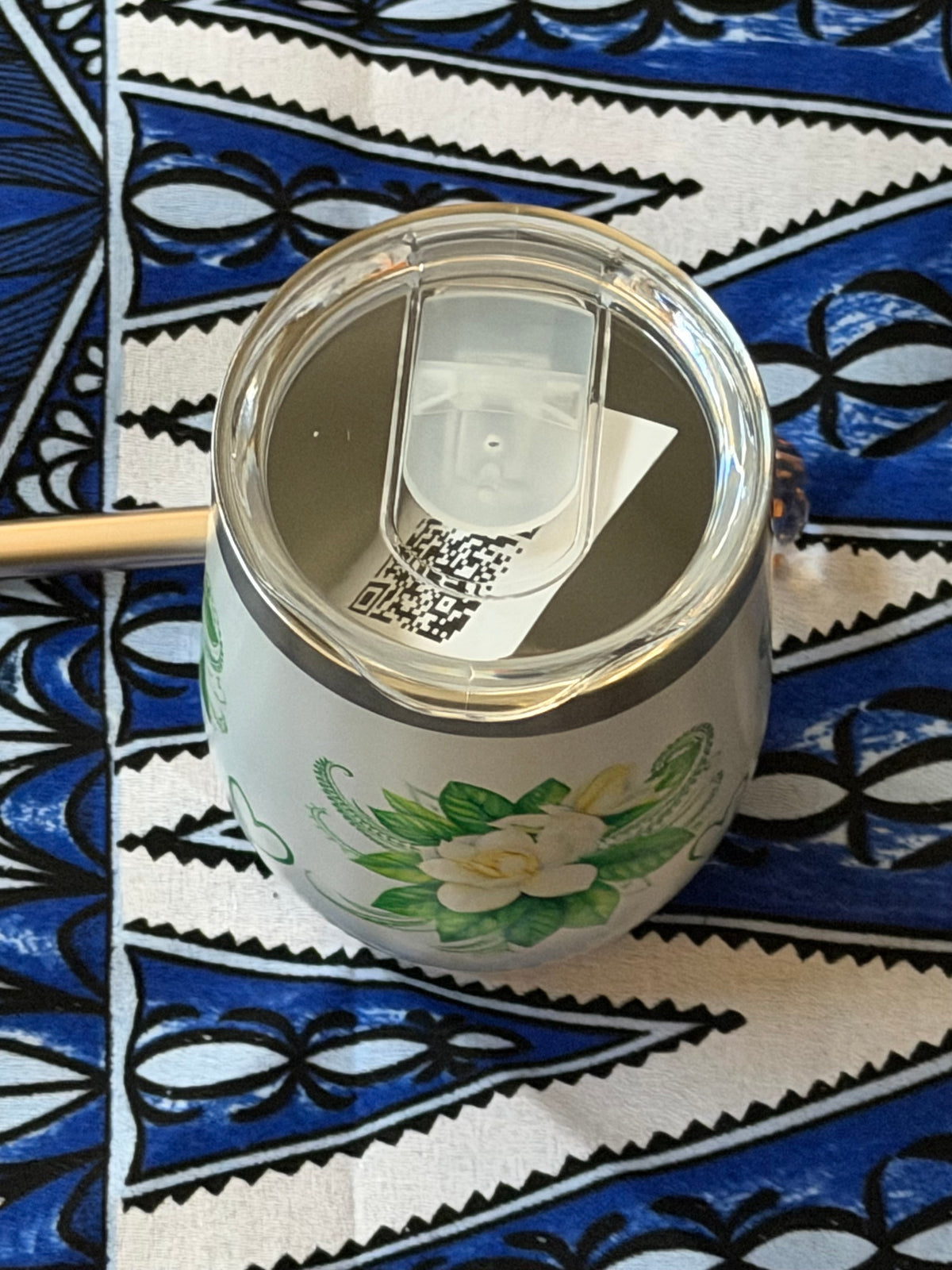 Gardenia Tumbler – 12oz Insulated Stainless Steel Tumbler