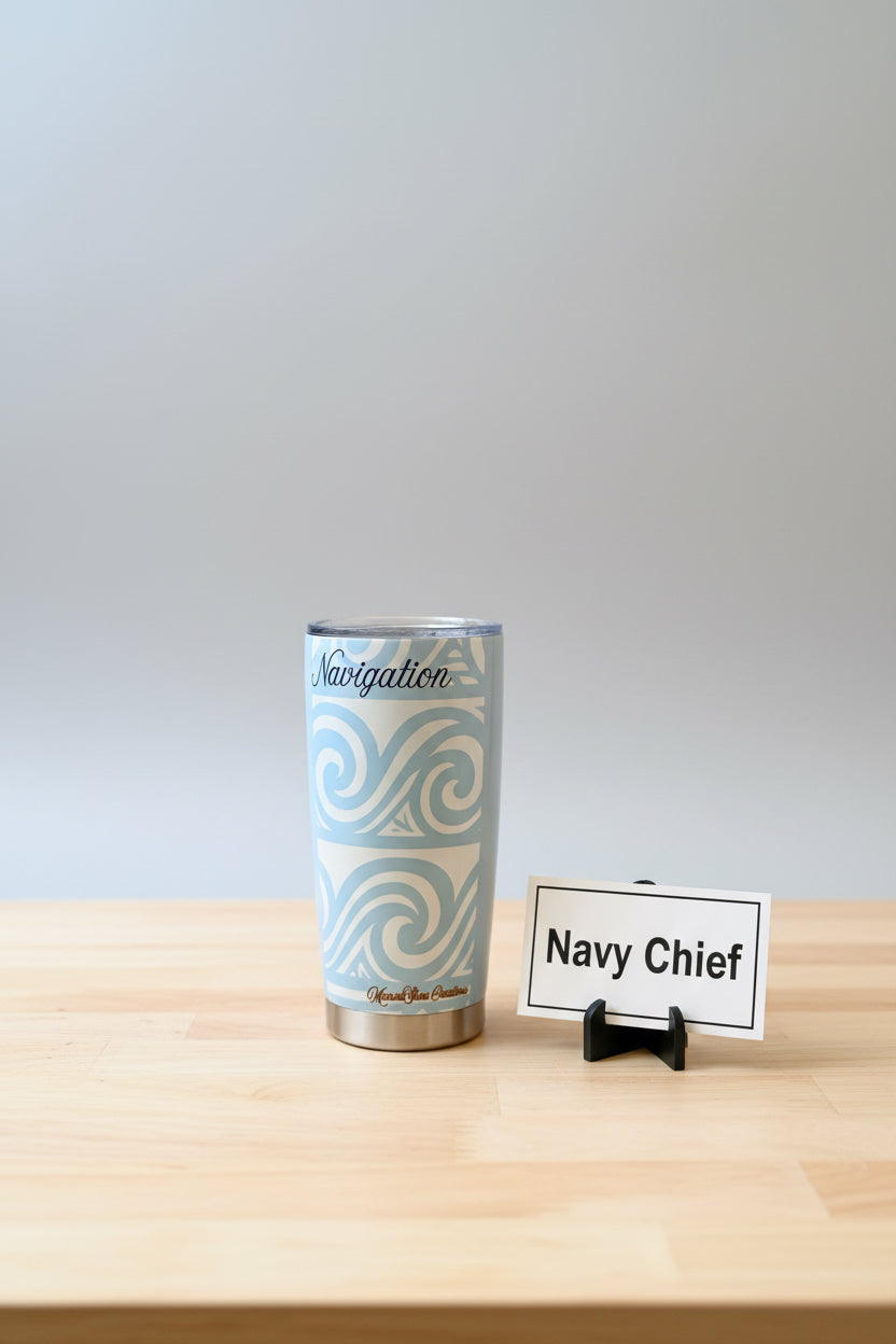 MoanaSina Chief Collection 20 oz Tumblers | U.S. Navy Chief, Senior Chief & Master Chief Inspired Stainless Steel Tumblers