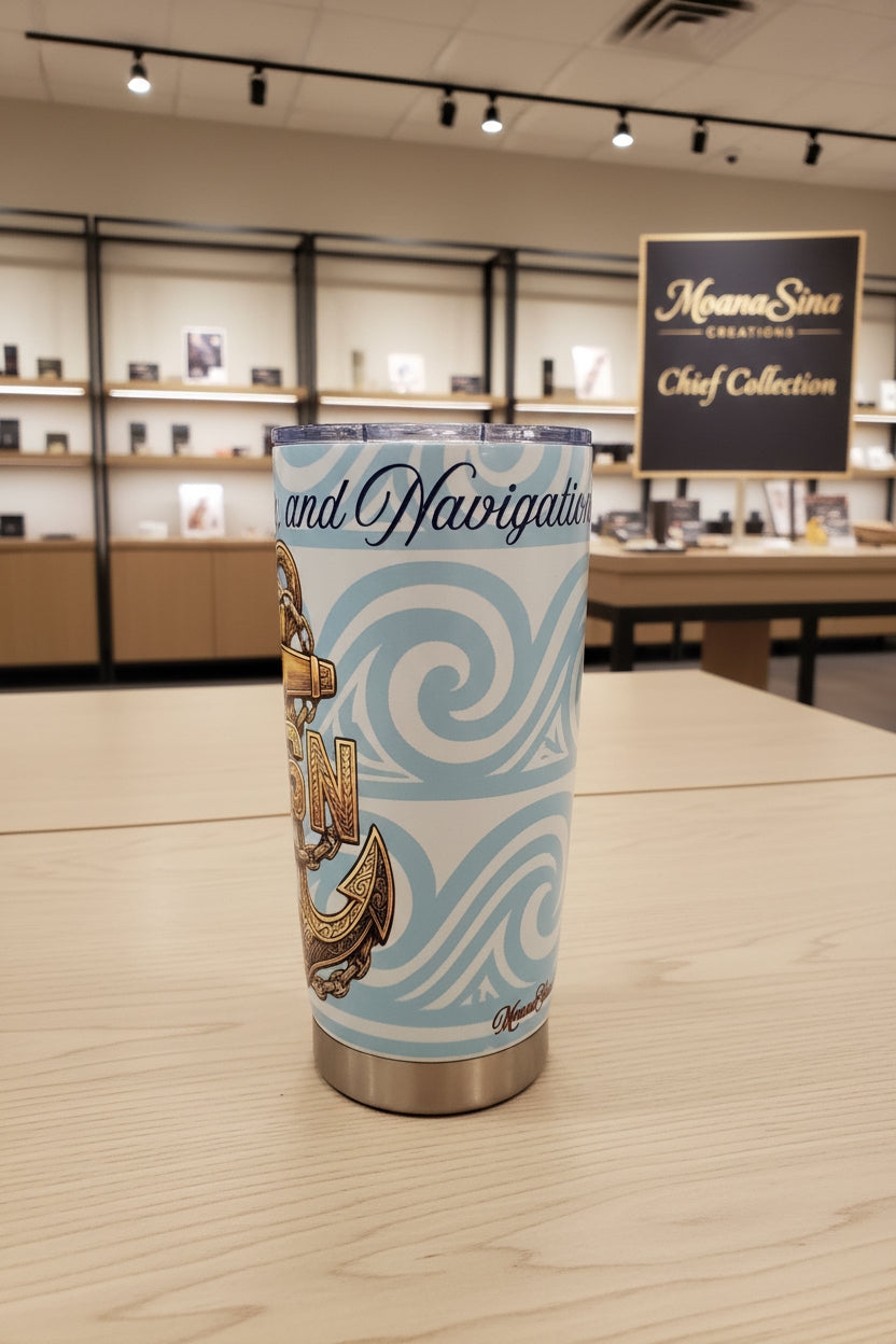 MoanaSina Chief Collection 20 oz Tumblers | U.S. Navy Chief, Senior Chief & Master Chief Inspired Stainless Steel Tumblers