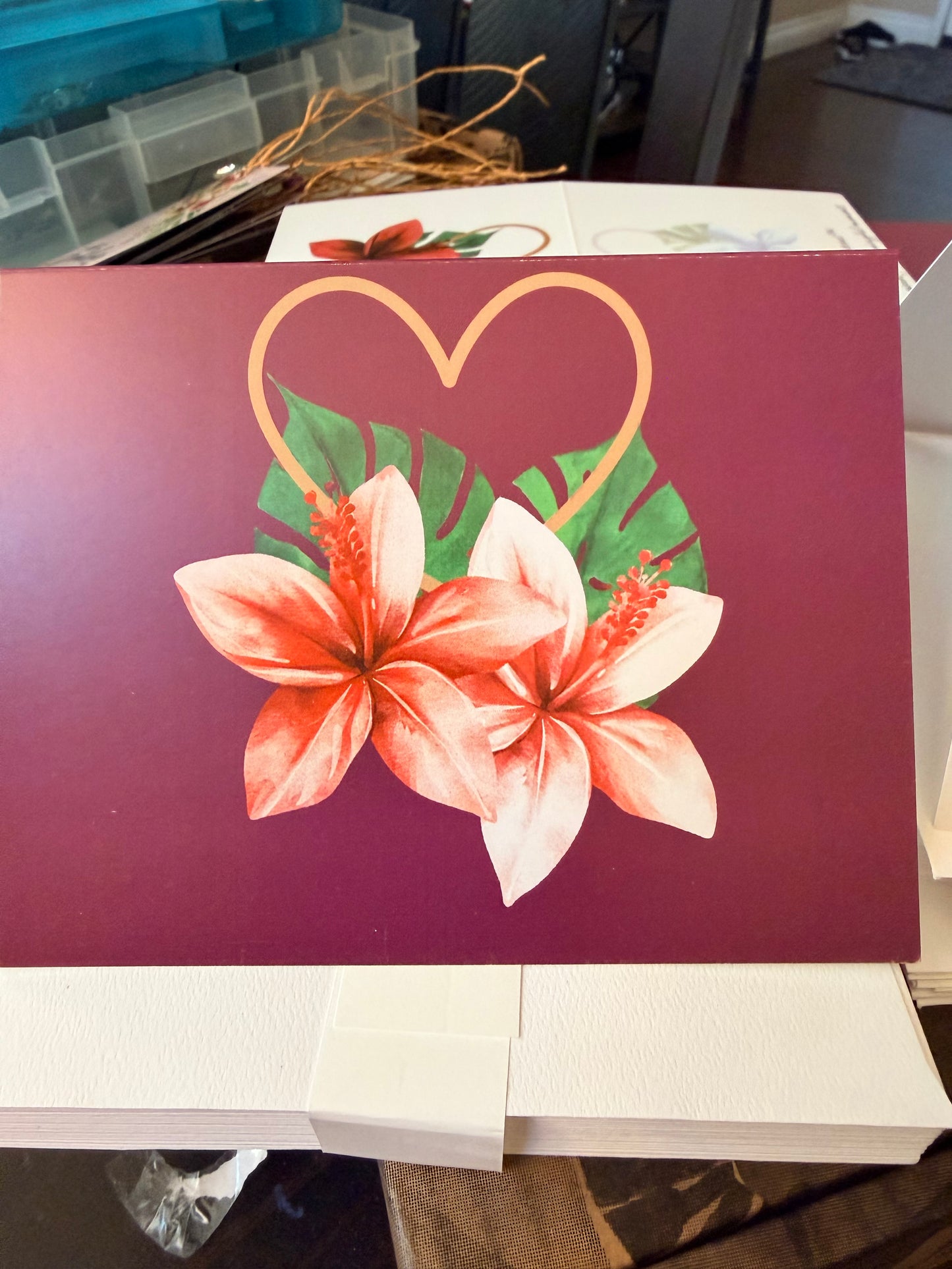 🌺💌 Alofa Bloom Heritage Greeting Card Single or Set