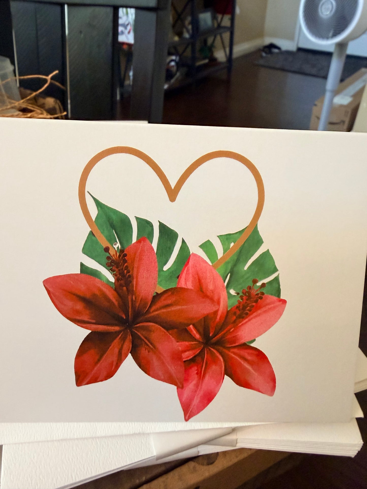 🌺💌 Alofa Bloom Heritage Greeting Card Single or Set