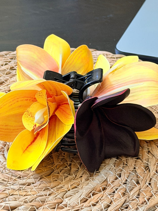 Tropical flower hair clip/hair claw designs by MoanaSina