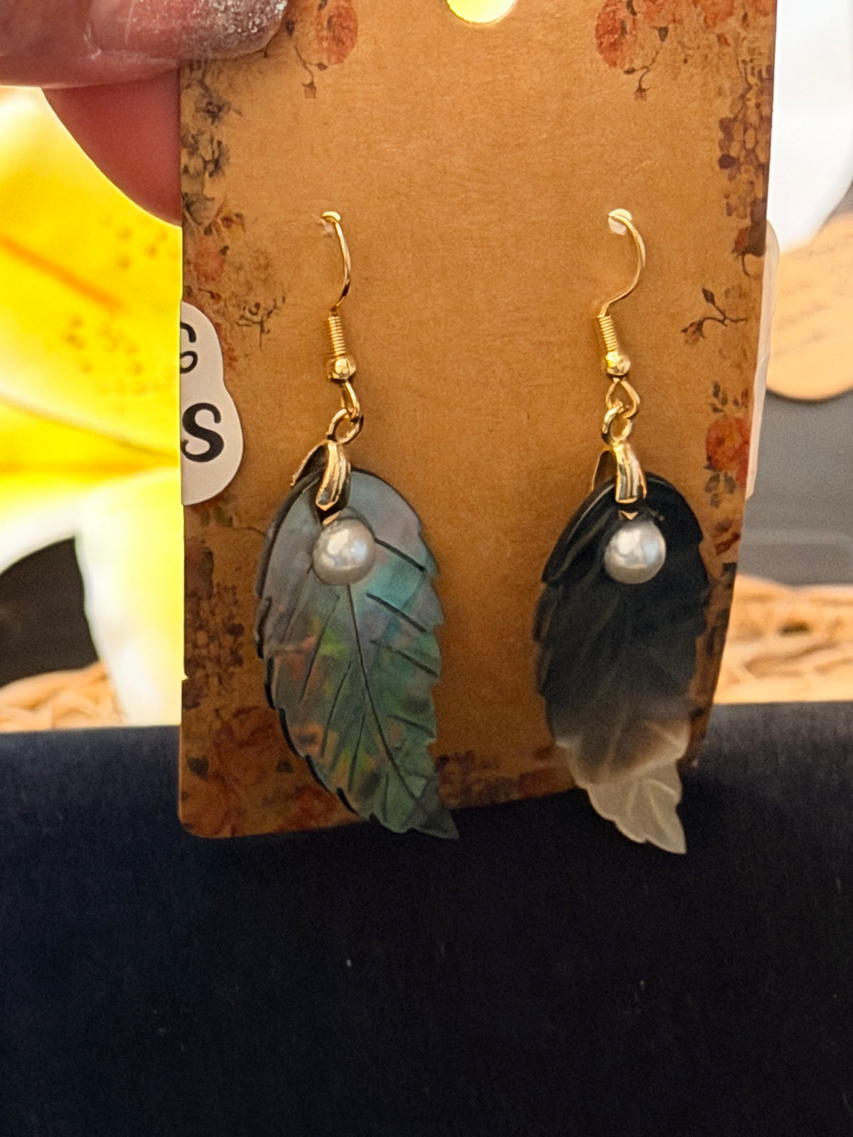 Jewel of the Islands – Mother-of-Pearl Designed Earrings
