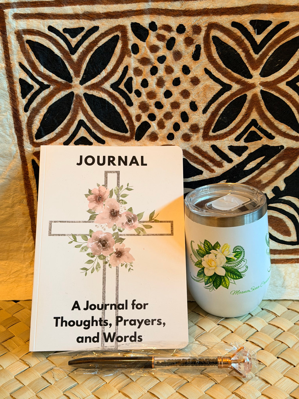Follow the Sun Softcover Journal & Gardenia Tumbler Gift Set