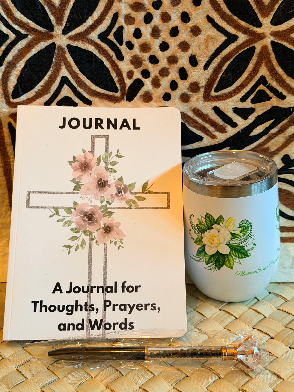 Follow the Sun Softcover Journal & Gardenia Tumbler Gift Set