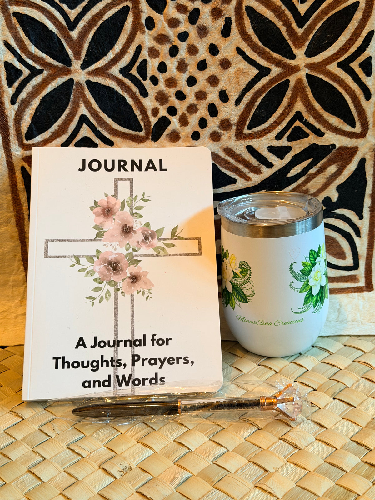 Follow the Sun Softcover Journal & Gardenia Tumbler Gift Set