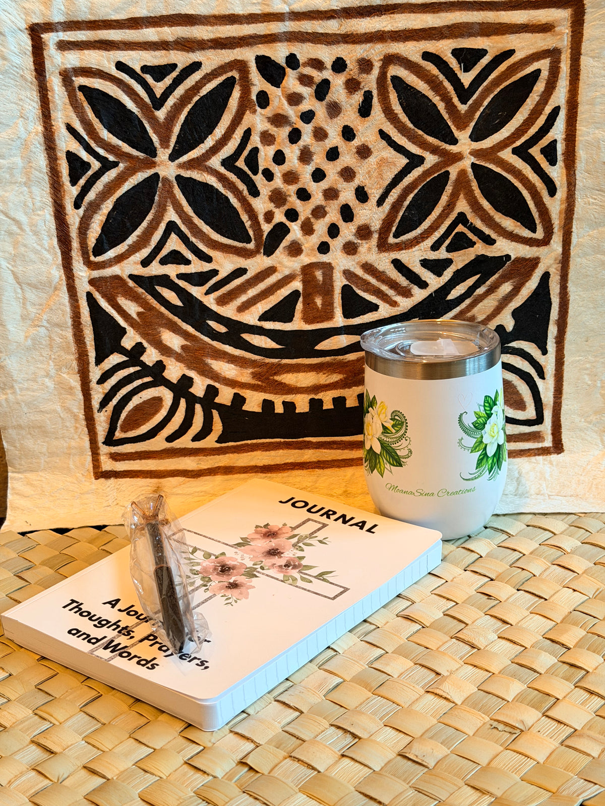 Follow the Sun Softcover Journal & Gardenia Tumbler Gift Set