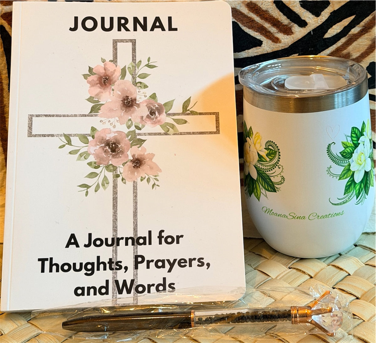 Follow the Sun Softcover Journal & Gardenia Tumbler Gift Set