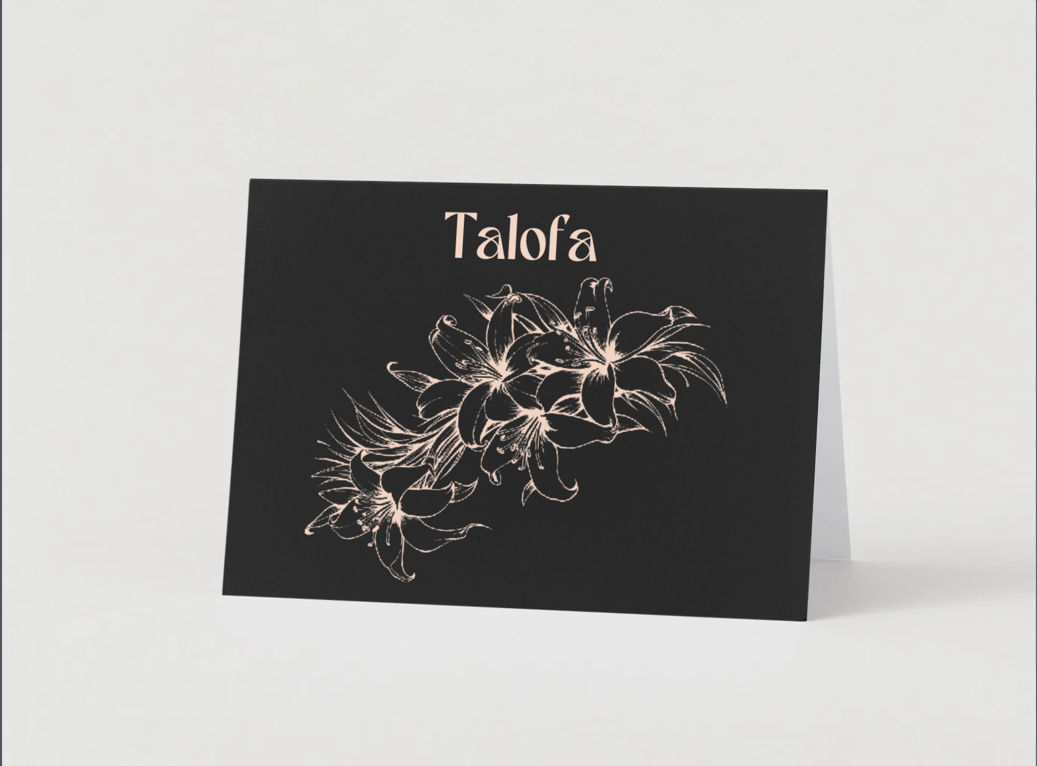 Aloha and Talofa Greeting Cards - Outside design - blank inside (Set of 5)