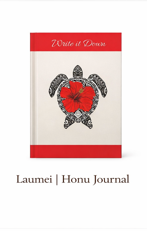 Tatau MoanaSina Polynesian Inspired Hardcover Journal