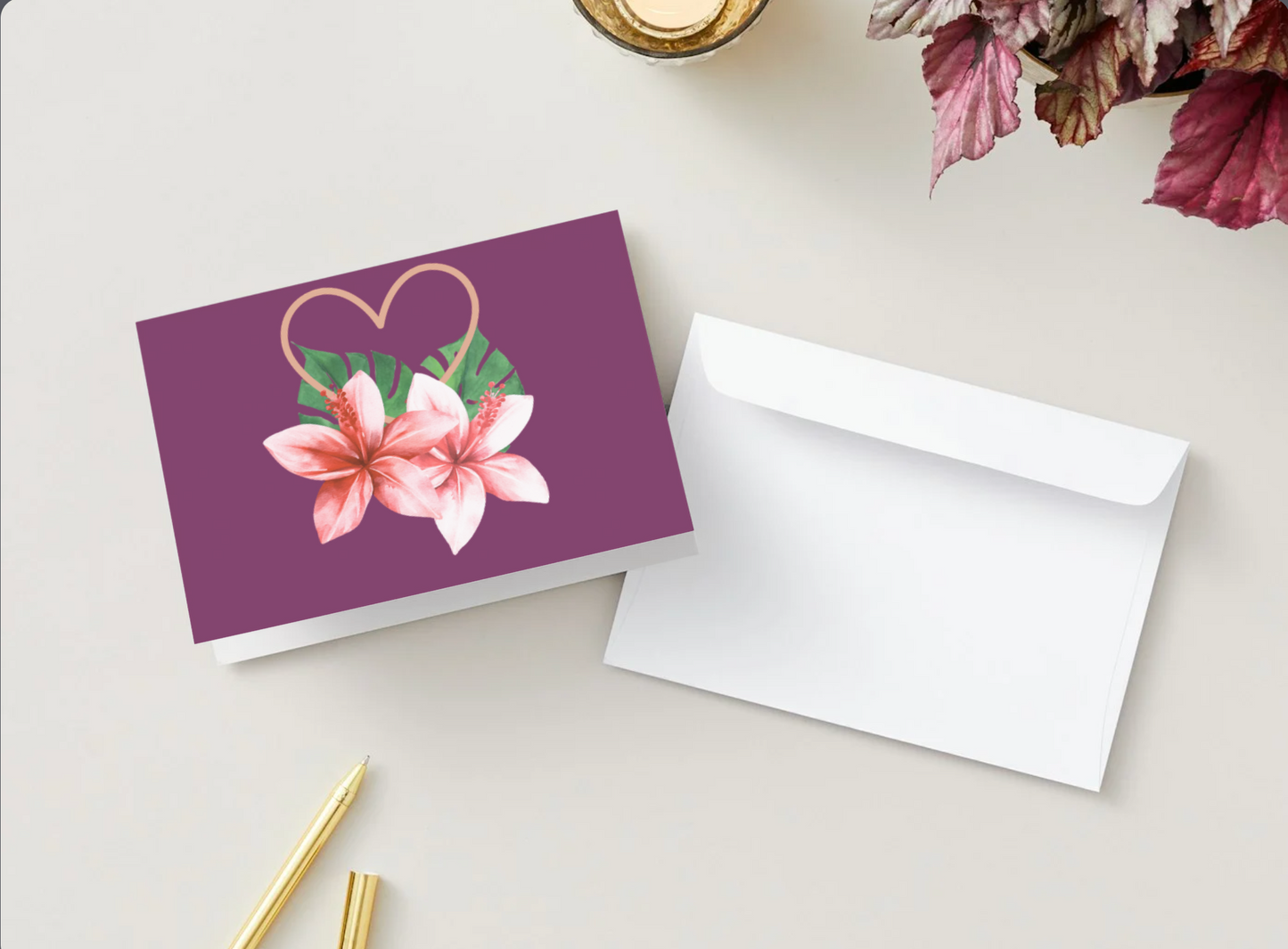 🌺💌 Alofa Bloom Heritage Greeting Card Single or Set